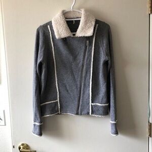 Women's Gray Jacket with White Trim
